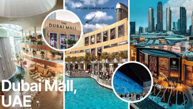Dubai mall UAE written on an image