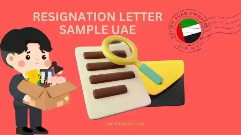 Resignation Letter Sample UAE