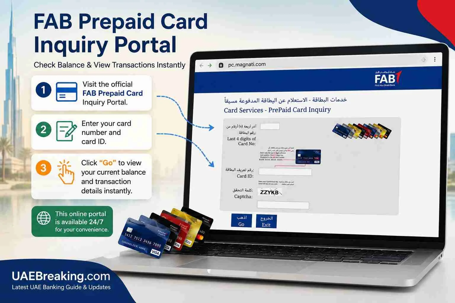 FAB Prepaid Card Inquiry